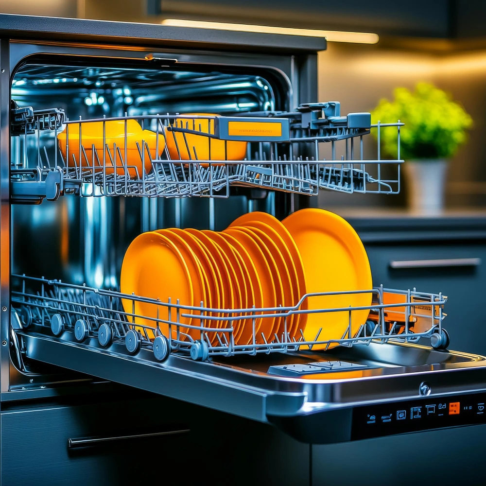Appliance Pro Dallas expert repairing dishwasher spray arms and internal racks